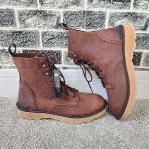 Sorel Men's Leather Fallen TanBoots Size 13